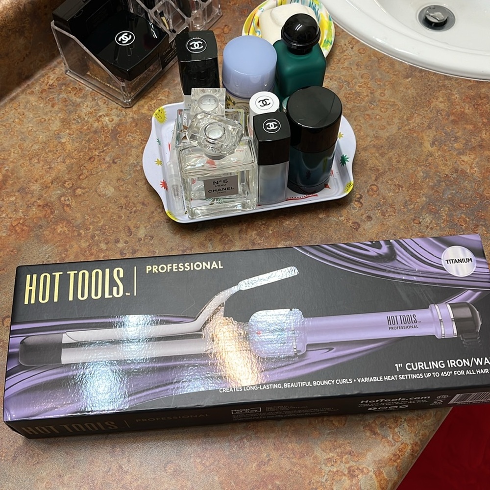 Purple Hair Styling Tool for Perfect Waves